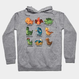 Dinosaurs Kawaii Hoodie